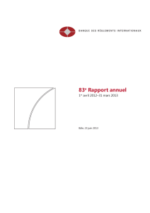 83e Rapport annuel de la BRI - Juin 2013