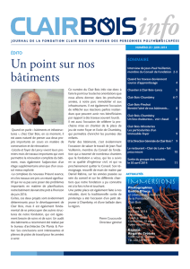 Un point sur nos bâtiments