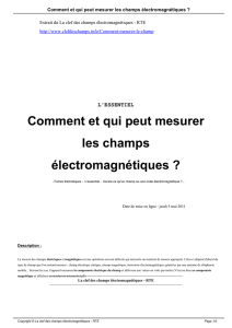 Comment et qui peut mesurer les champs électromagnétiques ?