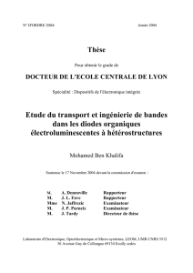 Etude du transport et ingénierie de bandes dans les diodes