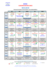 MENU - Ecole élémentaire du 10 Bauches