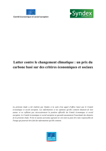 Lutter contre le changement climatique : un prix du carbone basé