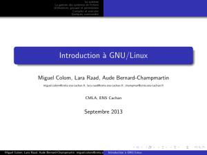 Introduction à GNU/Linux