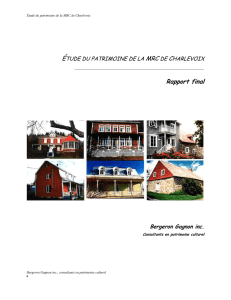 Rapport final - MRC de Charlevoix