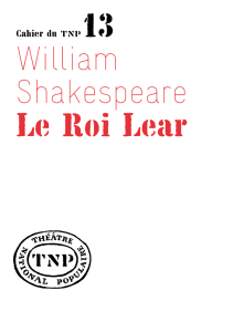 William Shakespeare Le Roi Lear