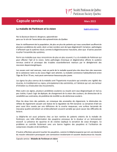 Capsule service - Parkinson Québec