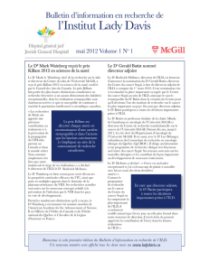 Bulletin d`information en recherche - Mai 2012