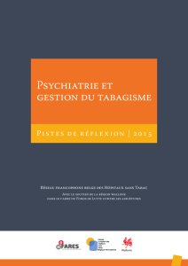 Psychiatrie et gestion du tabagisme