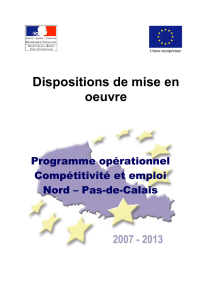 Dispositions de mise en oeuvre - Les services de l`État dans le Pas