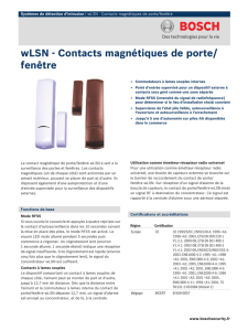 wLSN - Contacts magnétiques de porte/fenêtre