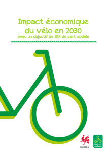 Impact économique du vélo en 2030 avec un objectif de 10% de