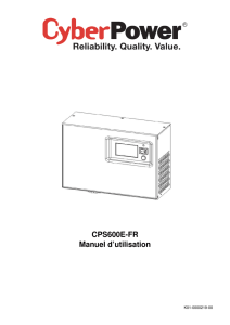 CPS600E-FR Manuel d`utilisation