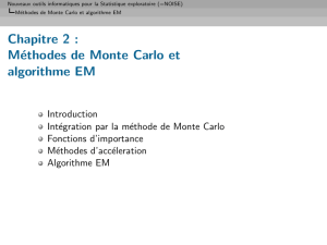 Chapitre 2 : Méthodes de Monte Carlo et algorithme EM