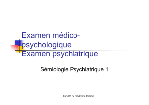 psychologique Examen psychiatrique