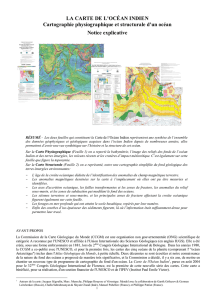 LA CARTE DE L`OCÉAN INDIEN Cartographie physiographique et