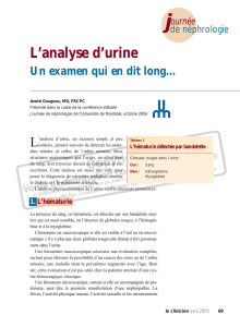 069-Dr Gougoux-analyse d`urine - STA HealthCare Communications
