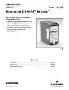 Rosemount 333 HART Tri-Loop