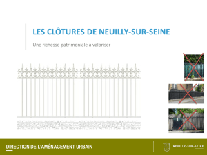 les clôtures de neuilly-sur-seine - Ville de Neuilly-sur