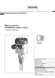 Mise en service - OPTISWITCH 5100 C, 5150 C -