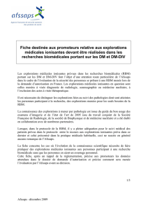 Essais cliniques DMDIV - fiche 7- radioprotection