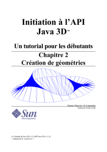 Le tutorial de l`API Java 3D