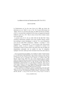 Le début et la fin du Deutéronome (Dt 1:5 et 31:1) Le premier texte