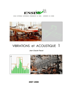 VIBRATIONS et ACOUSTIQUE