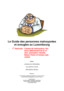 Le Guide des personnes malvoyantes et aveugles au Luxembourg 1