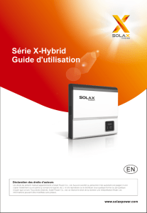 Série X-Hybrid Guide d`utilisation