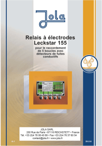 Relais à électrodes Leckstar 155