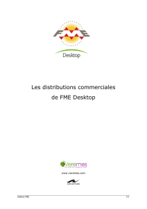 Les distributions commerciales de FME Desktop