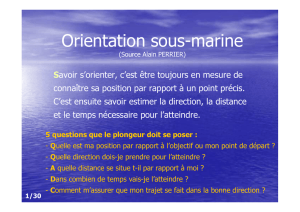 Orientation sous-marine