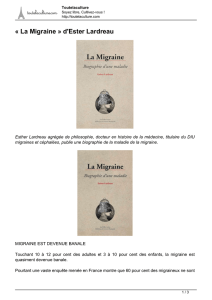 La Migraine » d`Ester Lardreau