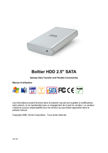 Boîtier HDD 2.5" SATA