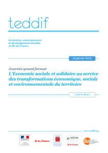 L`Economie sociale et solidaire au service des