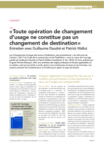 « Toute opération de changement d`usage ne constitue pas un