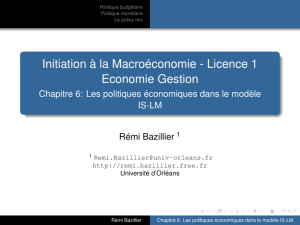 Licence 1 Economie Gestion - Rémi Bazillier