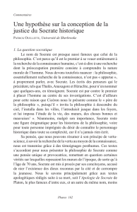 Une hypothèse sur la conception de la justice du