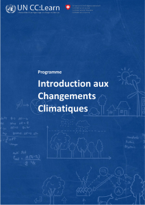 Introduction aux Changements Climatiques