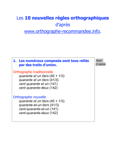Orthographe nouvelle