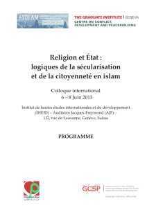 Programme Religion Etat 27052013