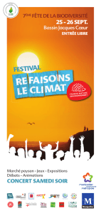 festival `Refaisons le climat` le 26 septembre 2015 à Montpellier
