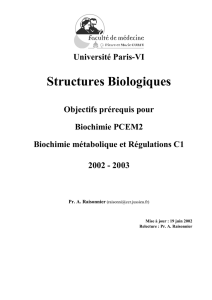 Structures Biologiques