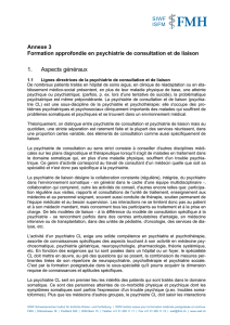 Psychiatrie de consultation et de liaison