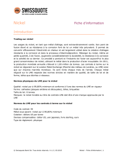 Nickel - Swissquote