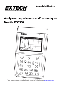 Analyseur de puissance et d`harmoniques Modèle PQ3350