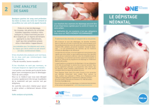 le dépistage néonatal