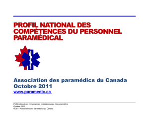 profil national des compétences du personnel paramédica ll