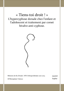 L`hypercyphose dorsale chez l`enfant et l`adolescent et