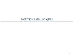 Fonctions Analogiques